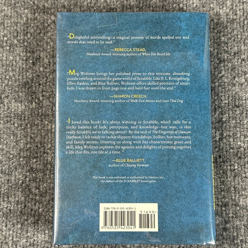 Meg Wolitzer The Finger Tips of Duncan Dorfman First Edition Hardcover Book - Picture 8 of 13